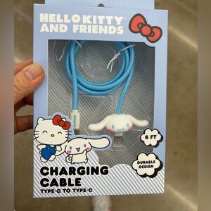 NWT licensed Cinnamoroll charging cable